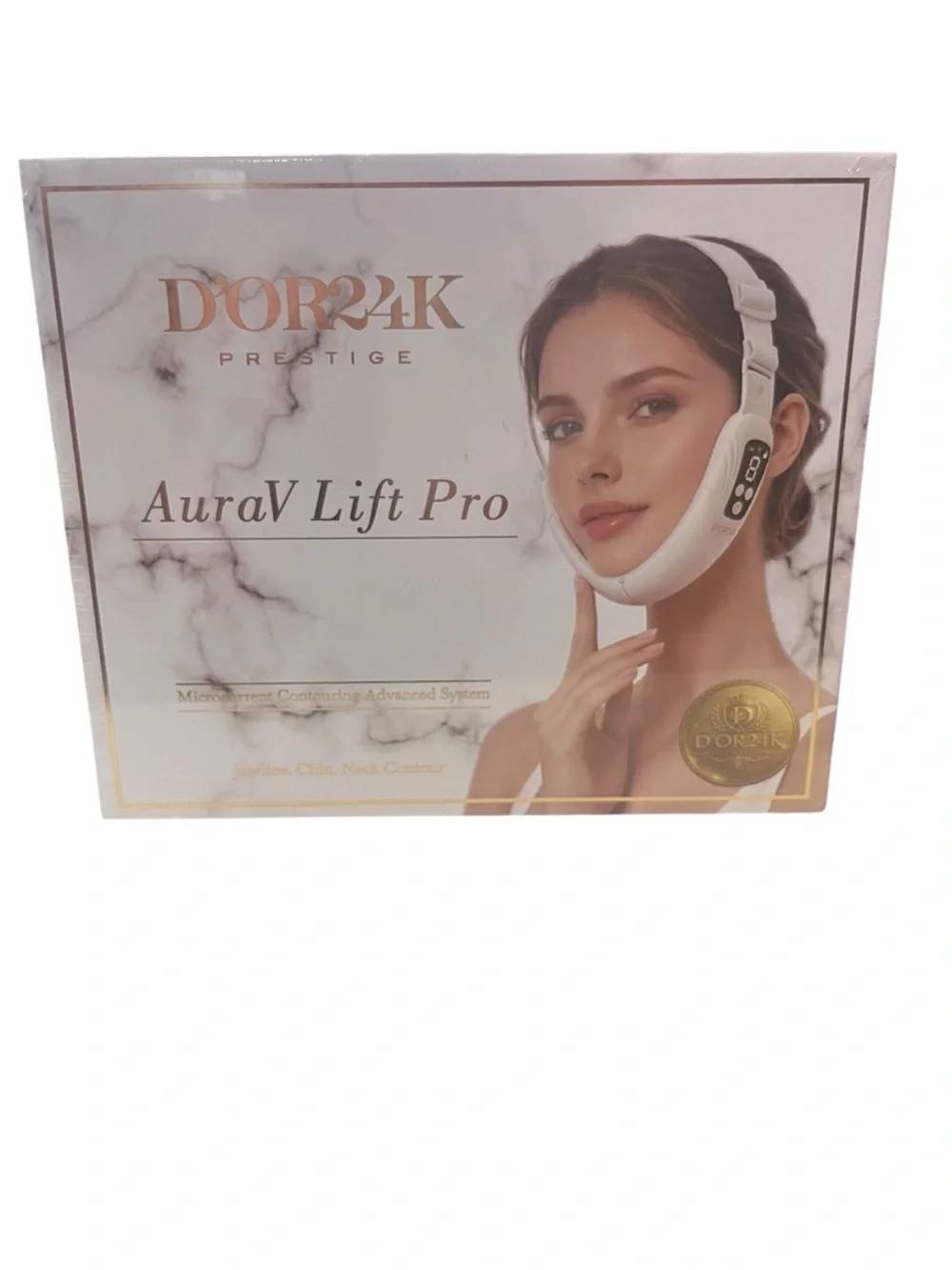D'OR24K AuraV Lift Pro White Facial & Neck Contouring Device